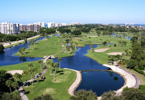 Islandside Course Longboat Key Club Aerial North