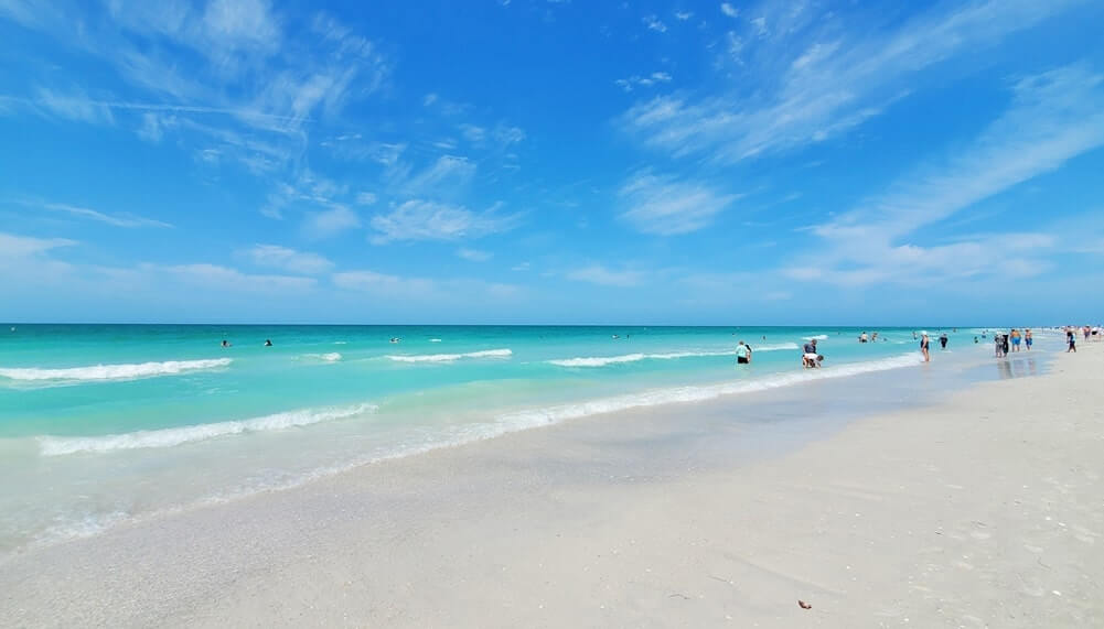 Lido Key Beach Sarasota Florida Gulf of Mexico turquoise blue water